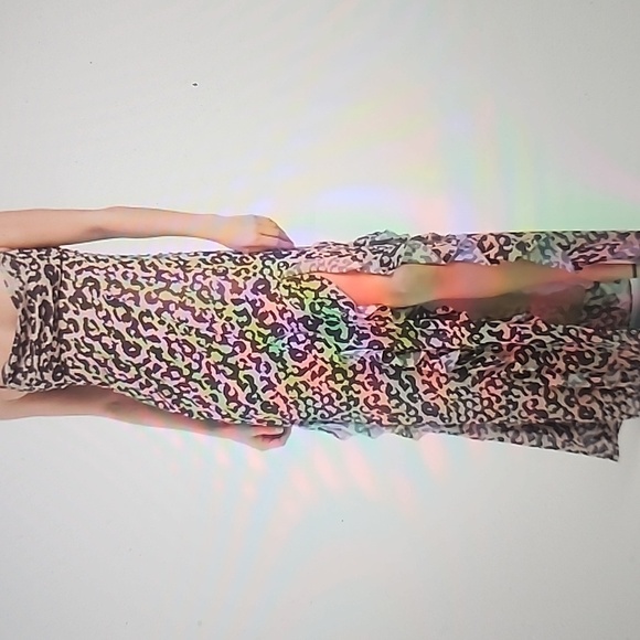 NICHOLAS KAMILA RUFFLE COWL NECK DRESS SIZE 8 - Picture 1 of 8